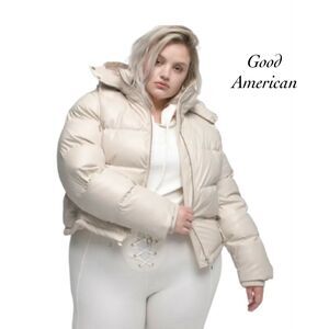 Good American Faux Leather Coat NWT Size L/XL